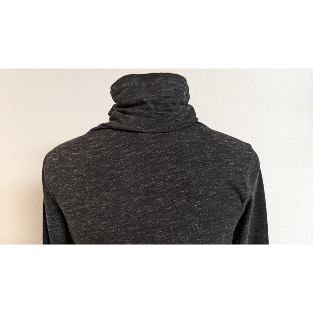 Women's Cabi Style #3225 Odyssey Turtleneck Spacedye Black/Gray W/Thumbholes S - Picture 8 of 14
